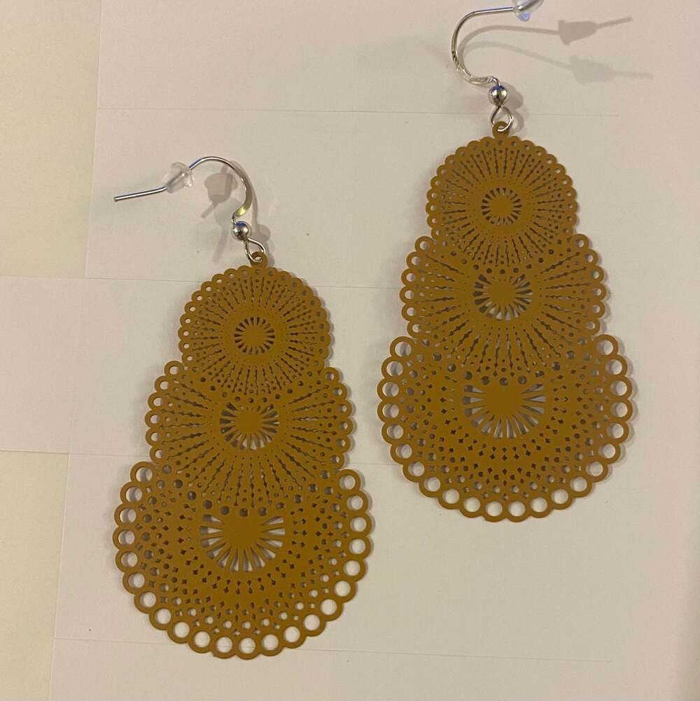 Ornate Cutout Boho Earrings